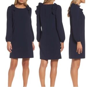 Nordstrom Chelsea 28 Long Sleeve Dress Navy Peacoat